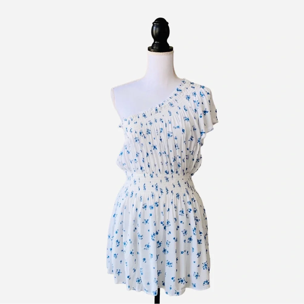 SKYLAR+MADISON ONE SHOULDER FLORAL MINI DRESS - Picture 12 of 15